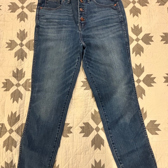 Madewell 10inch High Rise Skinny with Raw Hem Size 30 - Picture 3 of 4